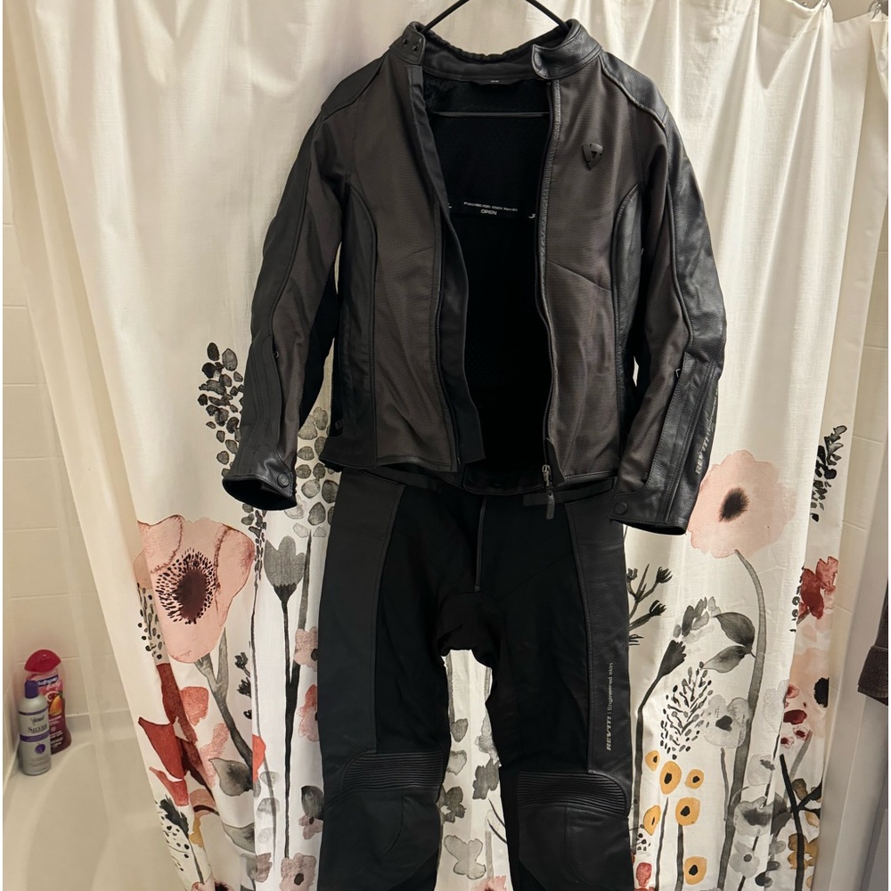 Rev'it! Women's Motorcycle Jacket and Pants Set, Track Suit